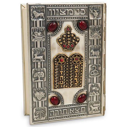 JUDAICA SILVER PLATED PRAYER BOOKDESCRIPTION  38f30f