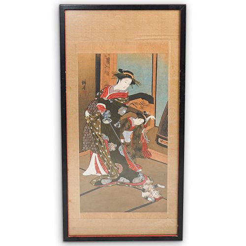 JAPANESE PAINTING ON SILKDESCRIPTION  38f365