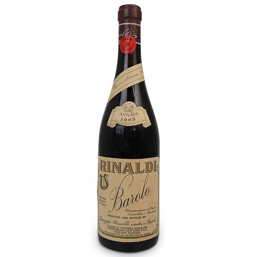 1985 RINALDI BAROLO RED WINE BOTTLEDESCRIPTION  38f3a3