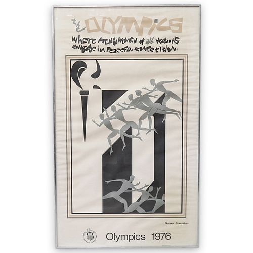 ROMARE BEARDEN OLYMPICS 1976 POSTERDESCRIPTION  38f3b0