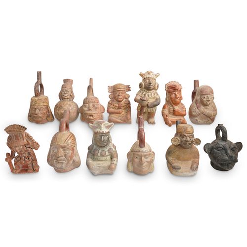 (13PC) PRE-COLUMBIAN STYLE FIGURAL