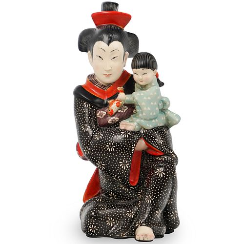 ITALIAN CERAMIC LENCI JAPANESE SCULPTUREDESCRIPTION: