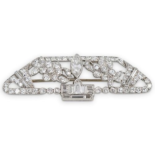 ART DECO PLATINUM DIAMOND BROOCHDESCRIPTION  38f503