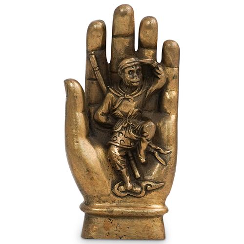 CHINESE MONKEY IN HAND BRONZEDESCRIPTION  38f5d4