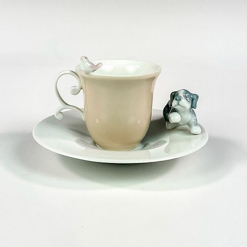 CAUTIOUS FRIENDS CUP AND SAUCER 38f5ef