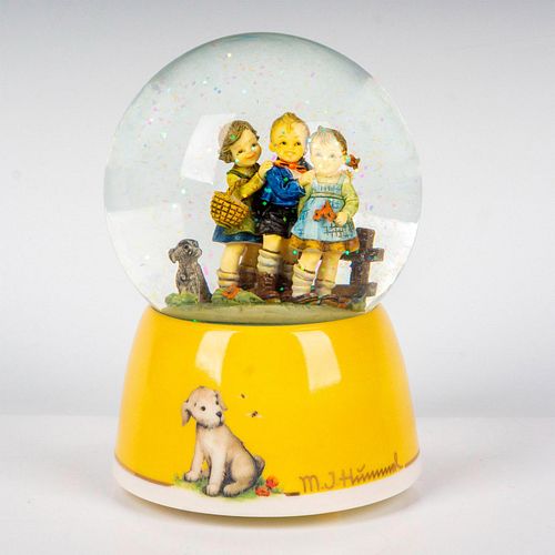 GOEBEL HUMMEL MUSICAL SNOW GLOBE, FOLLOW