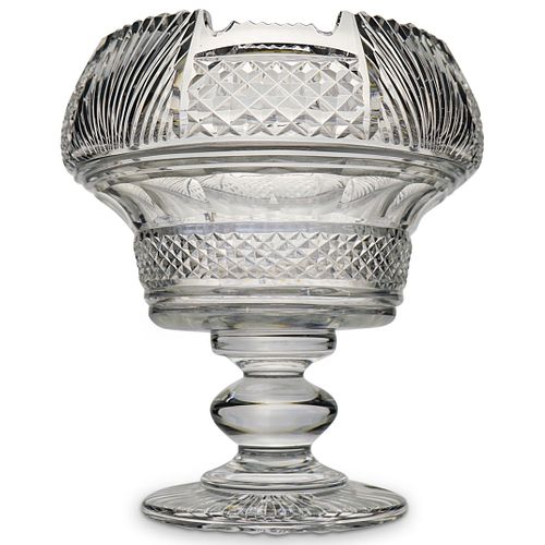 AMERICAN BRILLIANT CRYSTAL CUT PEDESTAL