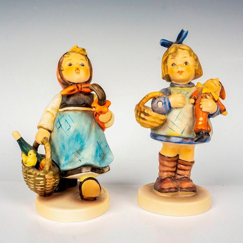 2PC GOEBEL HUMMEL FIGURINES VISITING 38f6fa