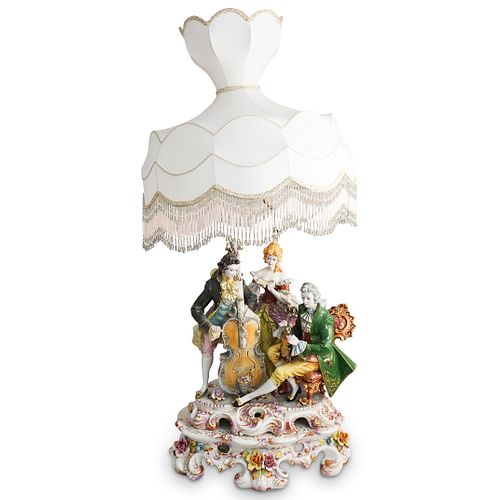 CAPODIMONTE PORCELAIN TABLE LAMPDESCRIPTION  38f724