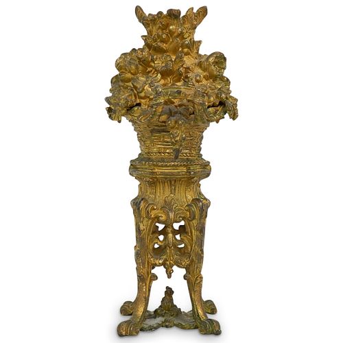 ORNATE GILT MIXED METAL CANDLE 38f740