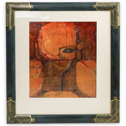 RAFAEL KELAL GOLD LEAF PAINTING 38f751