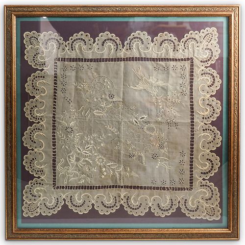 FRAMED FLORAL BIRD CROCHETDESCRIPTION  38f771