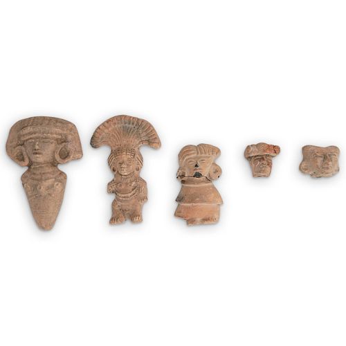  5 PC PRE COLUMBIAN ARTIFACTSDESCRIPTION  38f7ac