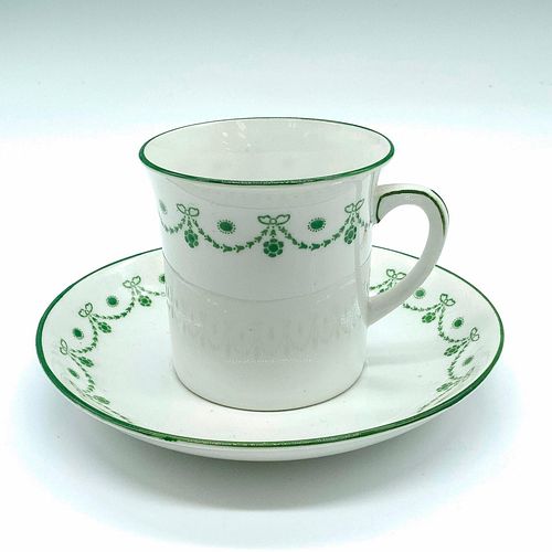 FOLEY ART CHINA GREEN FLOWER CHAIN TEACUP