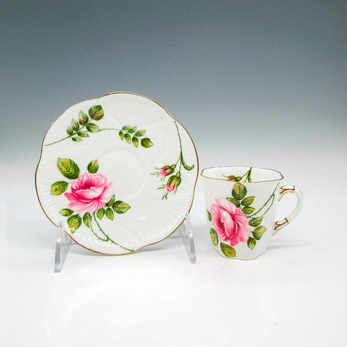 2PC SHELLEY DEMITASSE CUP AND SAUCER,