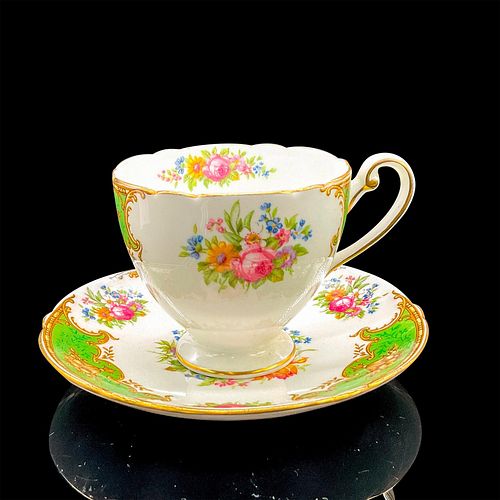 2PC SHELLEY ENGLAND PETITE CUP 38f8a2