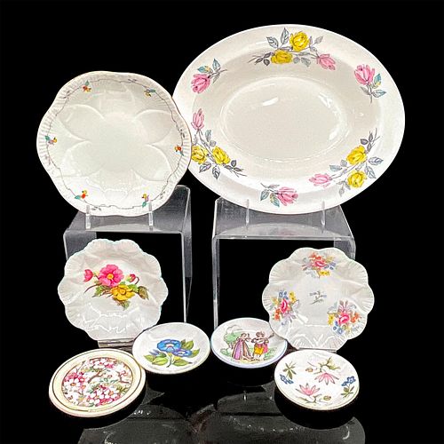 8PC SHELLEY ENGLAND BOWLS AND SMALL