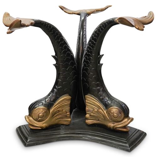 BRONZE ITALIAN DOLPHIN TABLE BASEDESCRIPTION: