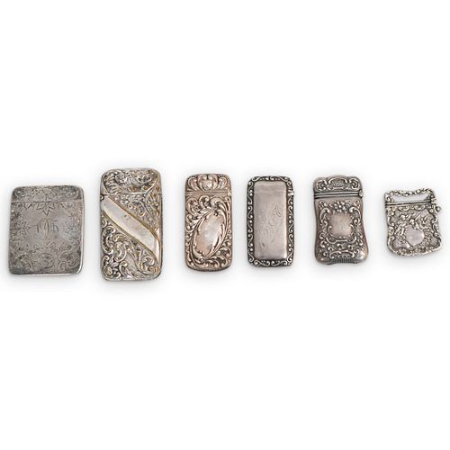 (6 PC) STERLING SILVER REPOUSSE