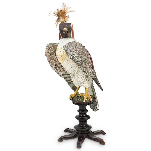 RARE ROYAL FALCON PORCELAIN SCULPTUREDESCRIPTION: