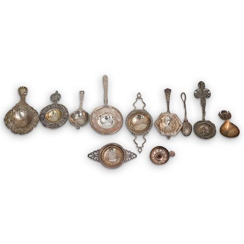 (11PC) STERLING TEA STRAINERSDESCRIPTION: