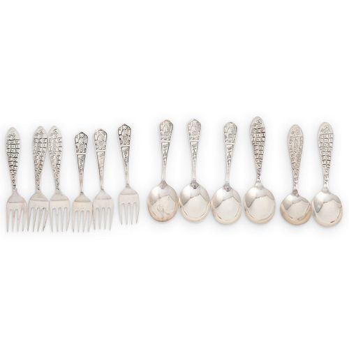 (12PC) STERLING BABY FLATWARE COLLECTIONDESCRIPTION: