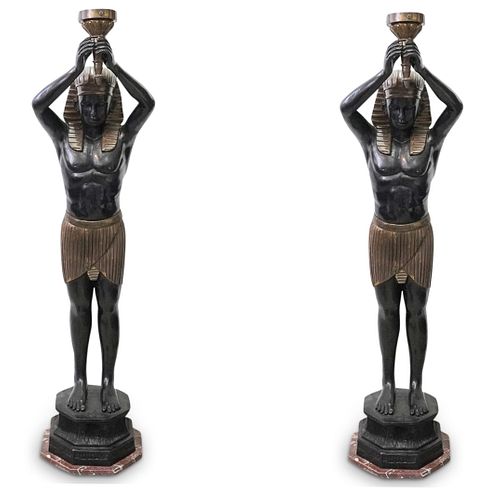  2 PC PAIR OF EGYPTIAN REVIVAL 38f9ce