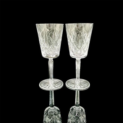 PAIR OF TIFFANY CRYSTAL WHITE WINE