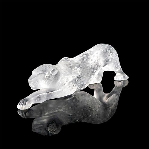 LALIQUE CRYSTAL PANTHER SCULPTURE  392110