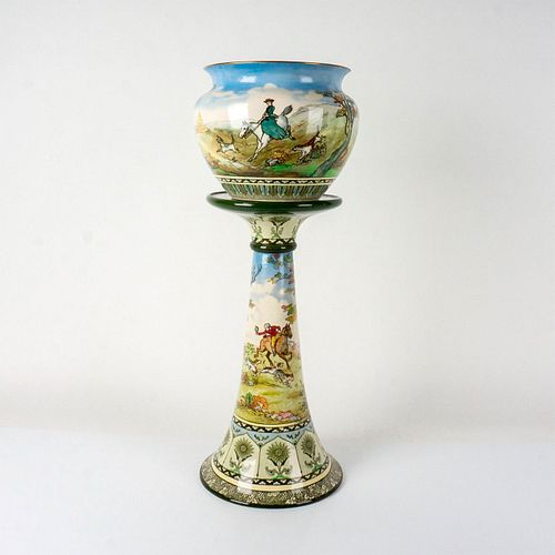 ROYAL DOULTON JARDINERE AND PEDESTAL  392131