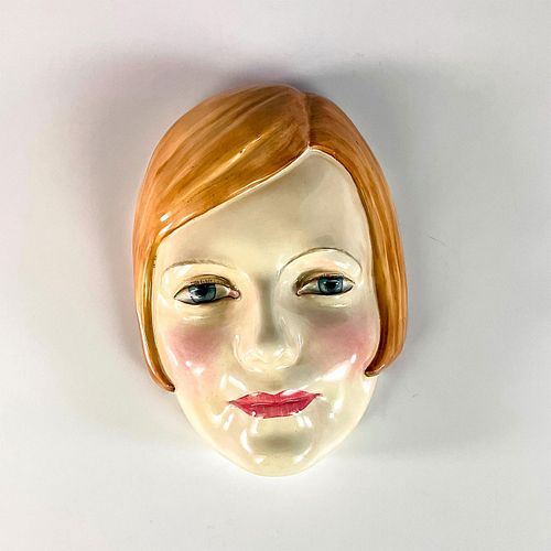 ROYAL DOULTON ART DECO WALL MASK, GRETA