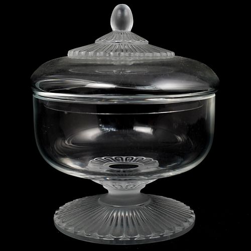 LALIQUE CRYSTAL ELVIRE BONBONNI REDESCRIPTION  3921e5