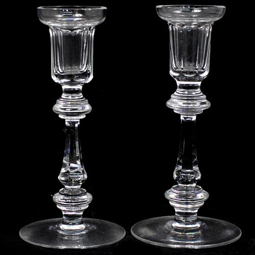 PAIR OF WATERFORD CRYSTAL CANDLESTICKSDESCRIPTION  392237