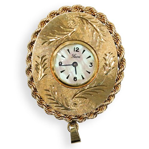 14K GOLD LURA WATCH PENDANTDESCRIPTION  392260