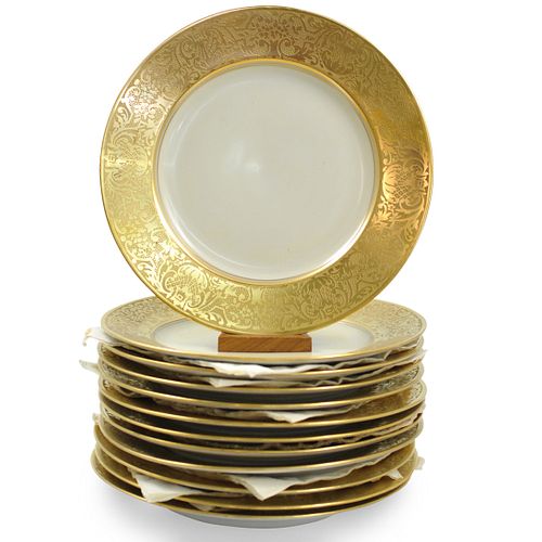 (12 PC) THOMAS BAVARIA GOLD ENCRUSTED