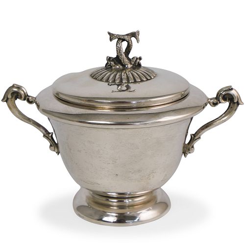 STERLING SILVER SUGAR LIDDED BOWLDESCRIPTION  3922d0