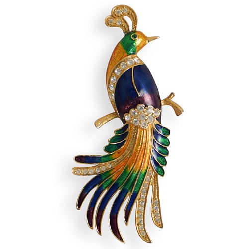 PEACOCK BROOCHDESCRIPTION A multi 392311