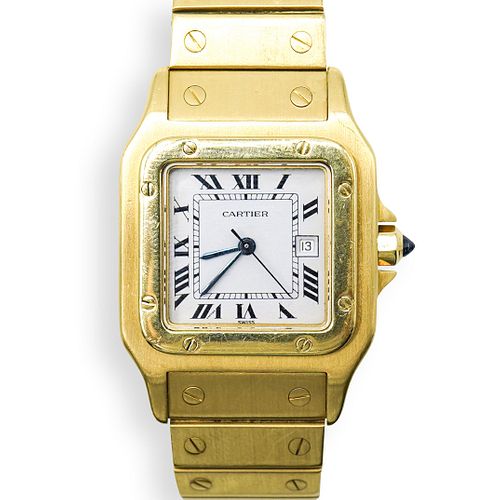 CARTIER SANTOS GALBEE 18K GOLD 3923d0