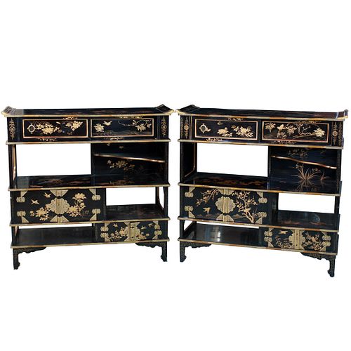 ANTIQUE JAPANESE LACQUERED SIDEBOARD 3923e3