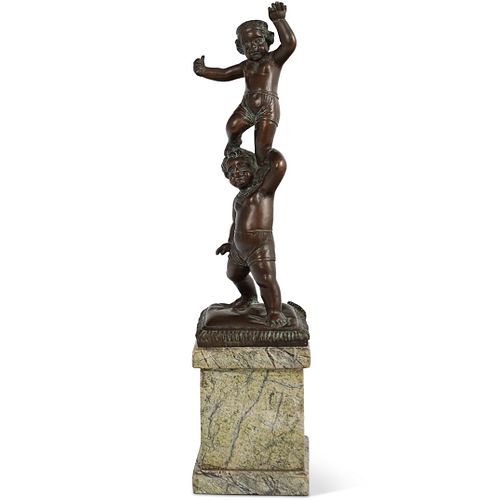 STANDING PUTTIS BRONZE FIGURINEDESCRIPTION Standing 392452