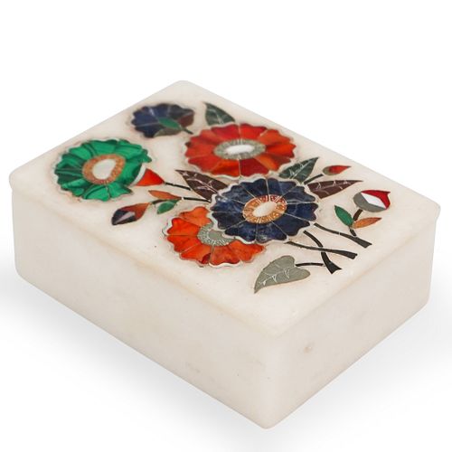 PIETRA DURA INLAY BOXDESCRIPTION: