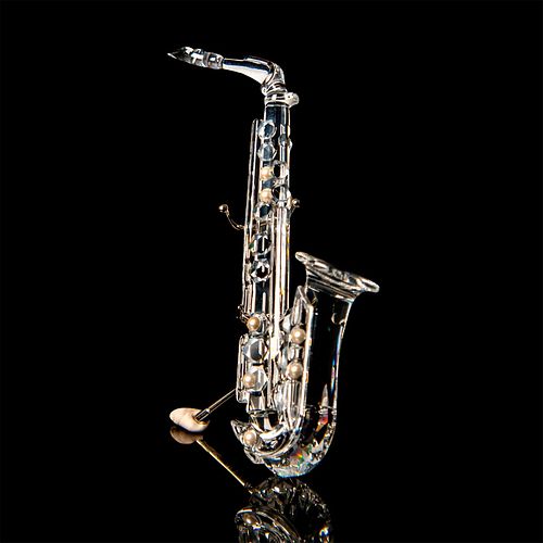 SWAROVSKI CRYSTAL FIGURINE, SAXOPHONE