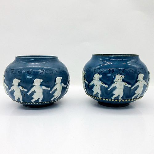 2PC DOULTON LAMBETH STONEWARE POTSPair 392659