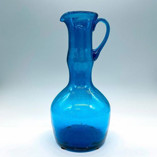 VINTAGE BLENKO STYLE BLUE GLASS 39268a