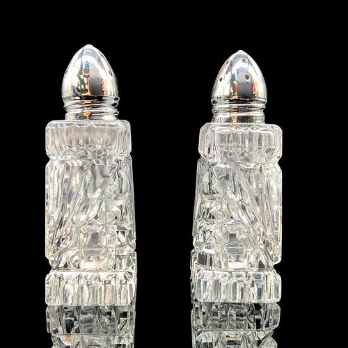 PAIR OF CRYSTAL SALT AND PEPPER