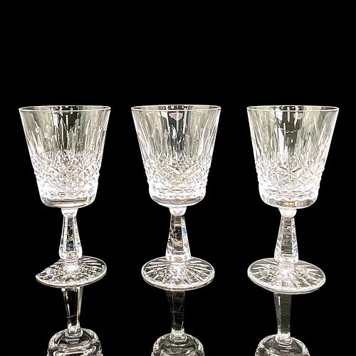 3PC WATERFORD CRYSTAL KENMARE WINE GOBLETSClear