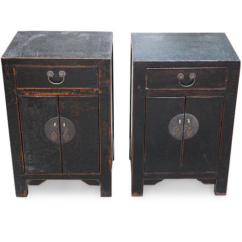 PAIR OF CHINESE WOODEN SIDE TABLEDESCRIPTION  3927b0