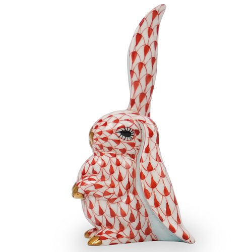 HEREND FISHNET RABBIT FIGURINEDESCRIPTION  39285f