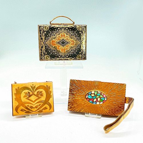 3PC VINTAGE COMPACT WRISTLET HANDBAGSSmall 392895