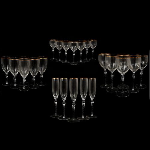 (24 PC) LENOX "MONROE" CRYSTAL